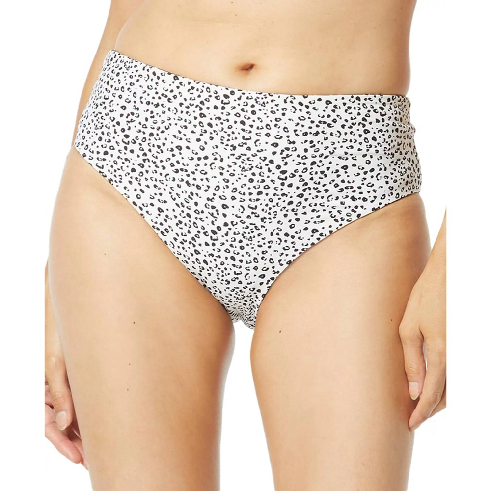 Coco Reef Size XL Black White Dot Reversible High Waist Bikini Bottom NWT